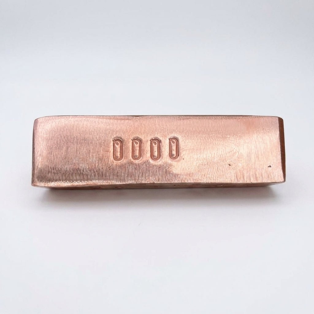 Lingot de cuivre personnalisé frappé d'une inscription sur mesure — Atelier Oralyse