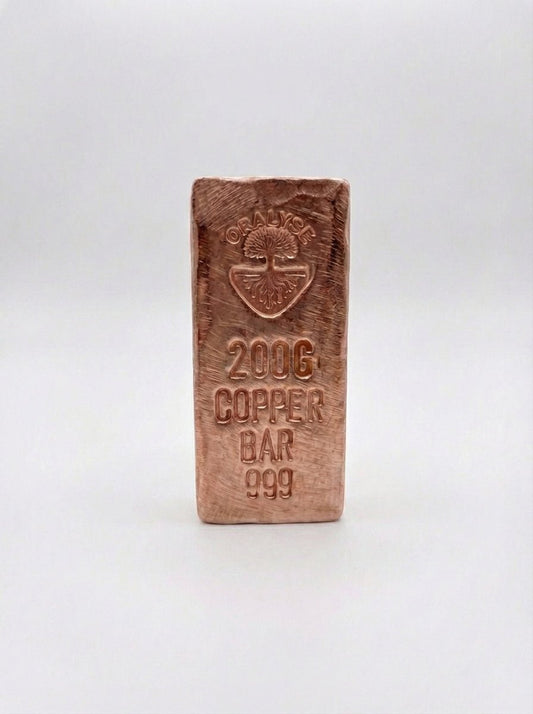 Lingot cuivre 200g artisanal numéroté — Atelier Oralyse