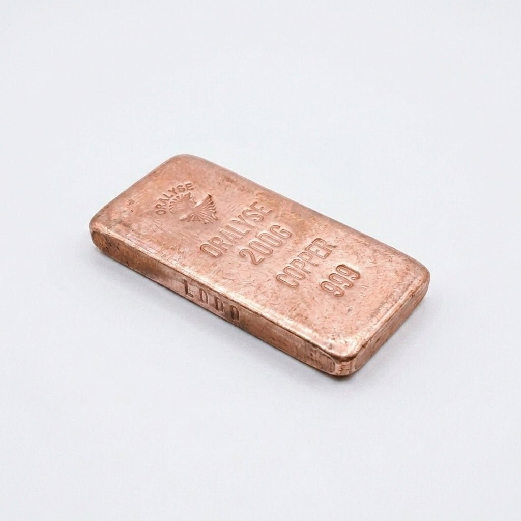 Numéro de série lingot cuivre 200g — Atelier Oralyse