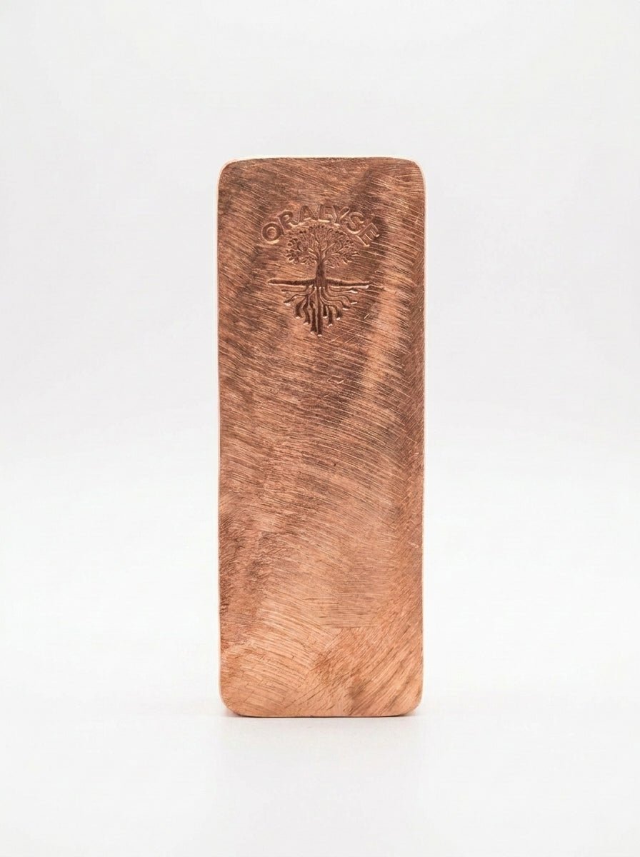 Lingot de cuivre personnalisé à graver, poli, pureté ≥ 99 % — Atelier Oralyse